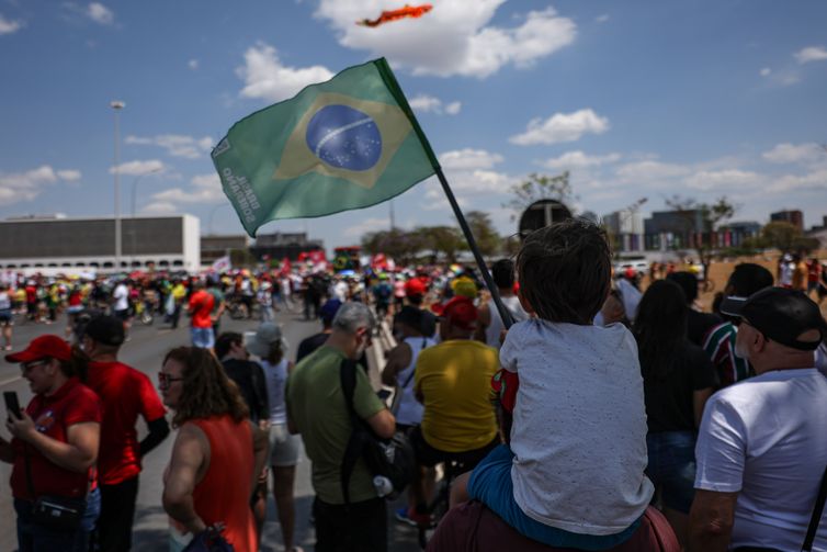 Brasília (DF), 21/09/2025 -Organizações e movimentos sociais realizam atos contra o projeto de Anista aos golpistas de 8/1 e a PEC da Blindagem, que busca dar ao congresso a prerrogativa de autorizar abertura de processos contra parlamentares.  Foto: Marcelo Camargo/Agência Brasil