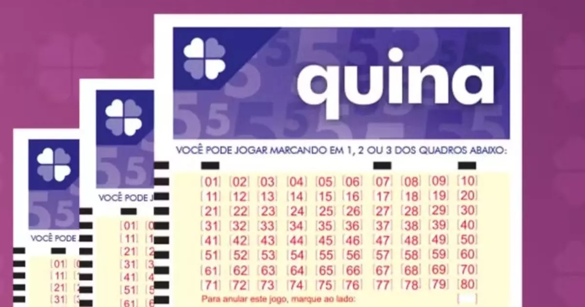 Concurso da Quina 6834- dezenas sorteadas e resultado desta terça-feira (23/09)