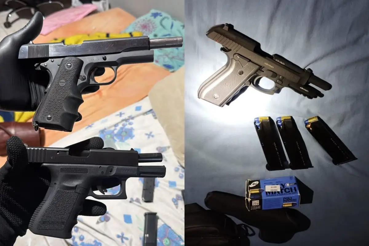Armas e munições apreendidas duante a operação. (Foto: PCMS)