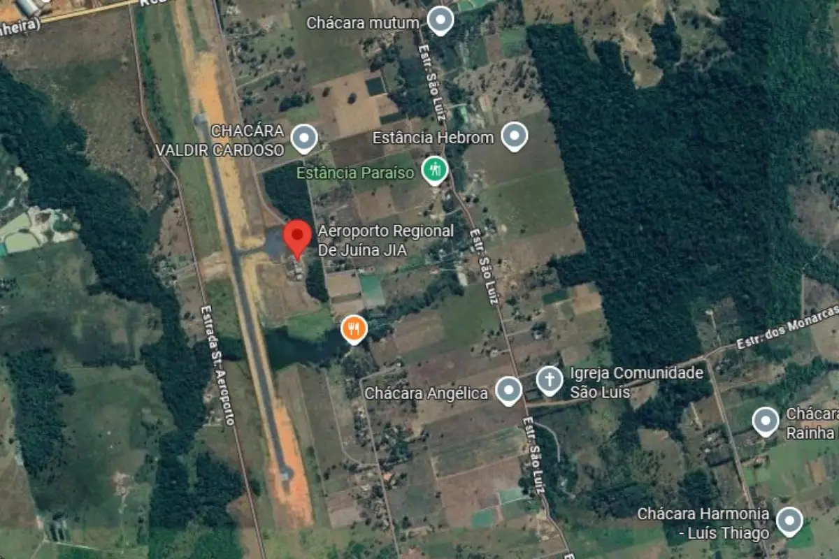 Aeroporto de juina foto google maps