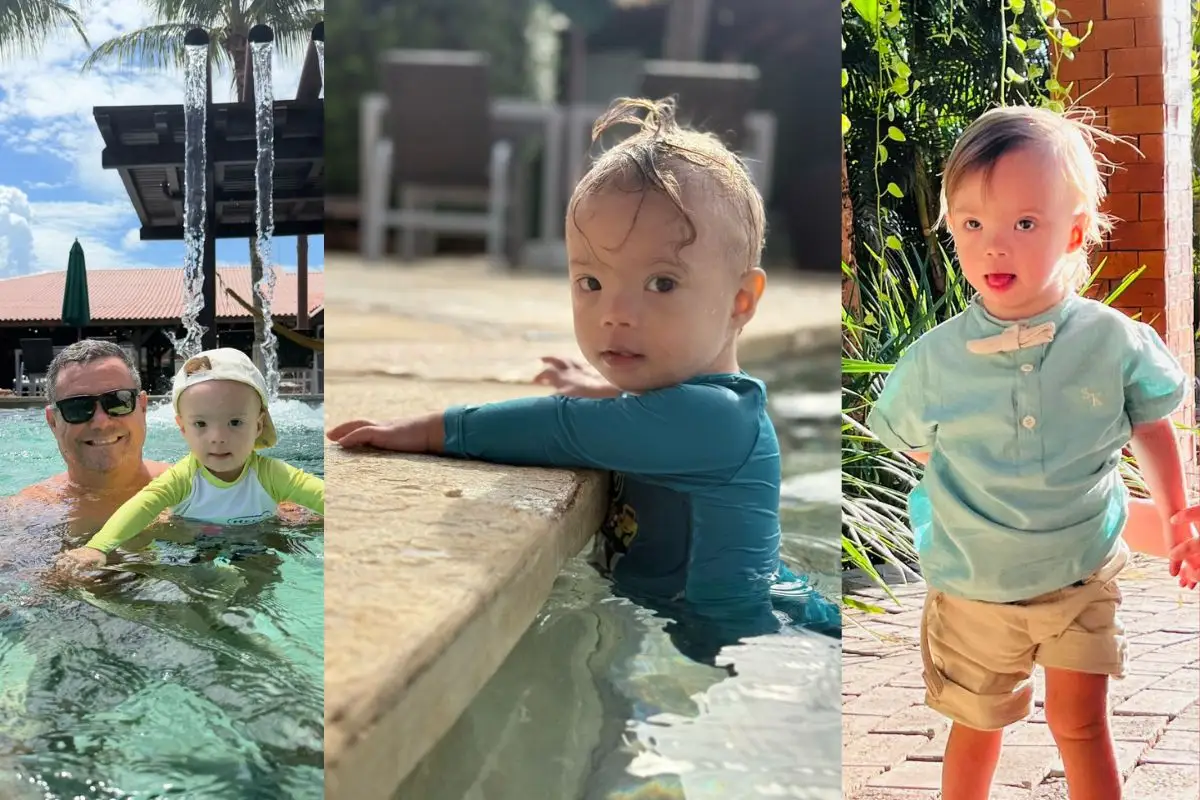 José acompanha Mateo em momentos de lazer e incentiva o filho a descobrir novas experiências. - Foto: José Barros