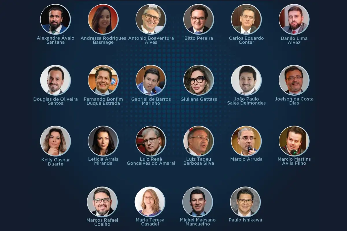 Profissionais e especialistas convidados para o Seminário Eleições 2026: Desafios, Perspectivas e Novas Tecnologias. 