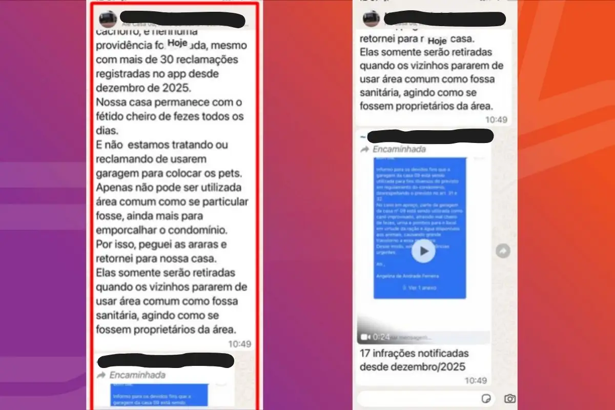 Discussão entre vizinhos se intensificou durante troca de mensagens no grupo do condomínio e terminou em registro de ocorrência