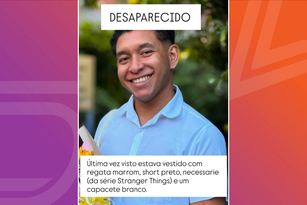 Breno Antônio, de 25 anos, está desaparecido há dois dias em Várzea Grande. - Foto: Redes Sociais