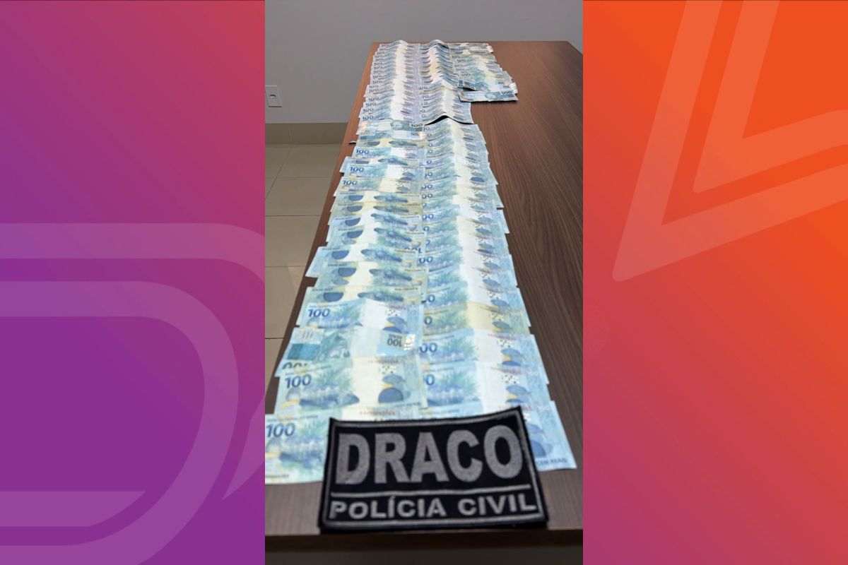 Cerca de R$ 8 mil foram apreendidos durante a Operação Nocaute. - Foto: PJC