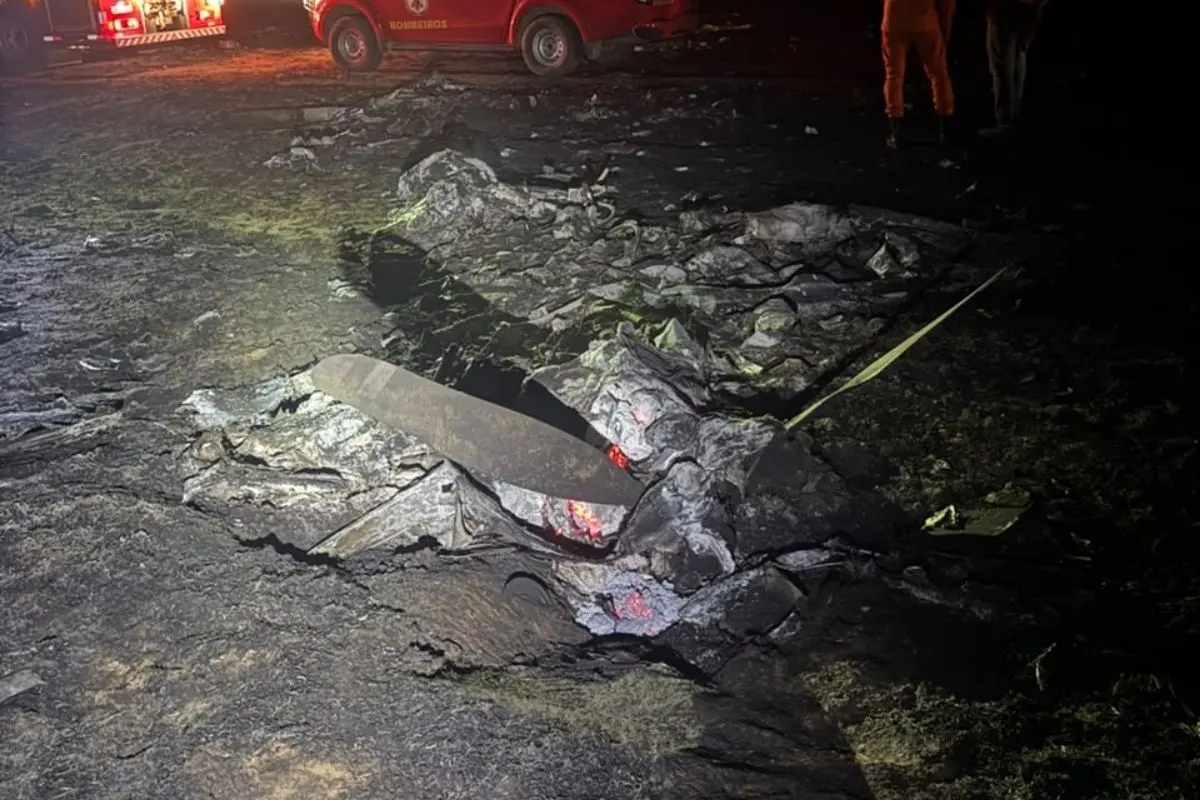 Queda aviao poxoreu foto corpo de bombeiros 3