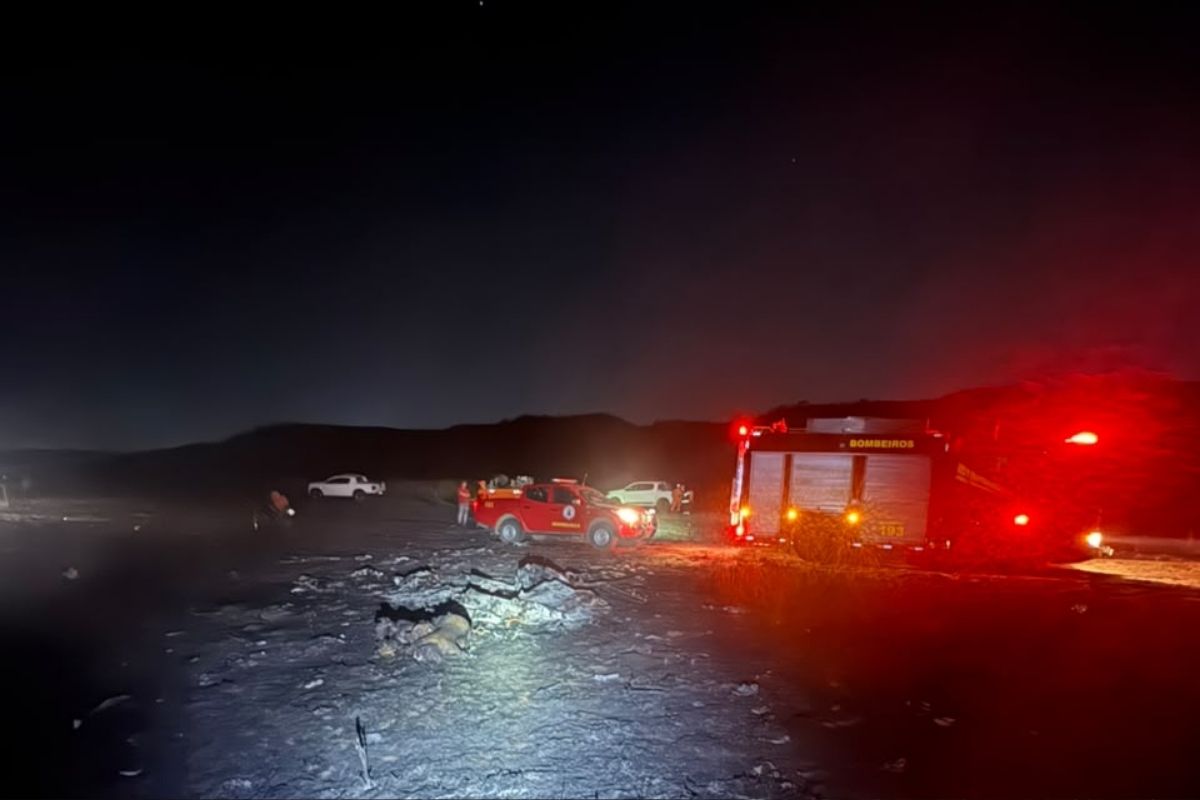 Queda aviao poxoreu foto corpo de bombeiros