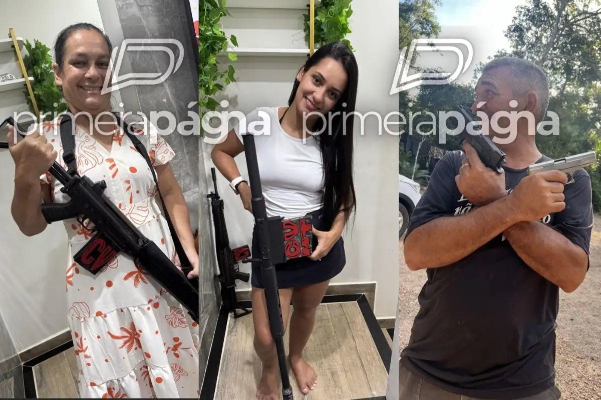 Rhavena e os pais Nivaldo de Almeida e Orminda Carlos de Barcelos Almeida. - Foto: Reprodução