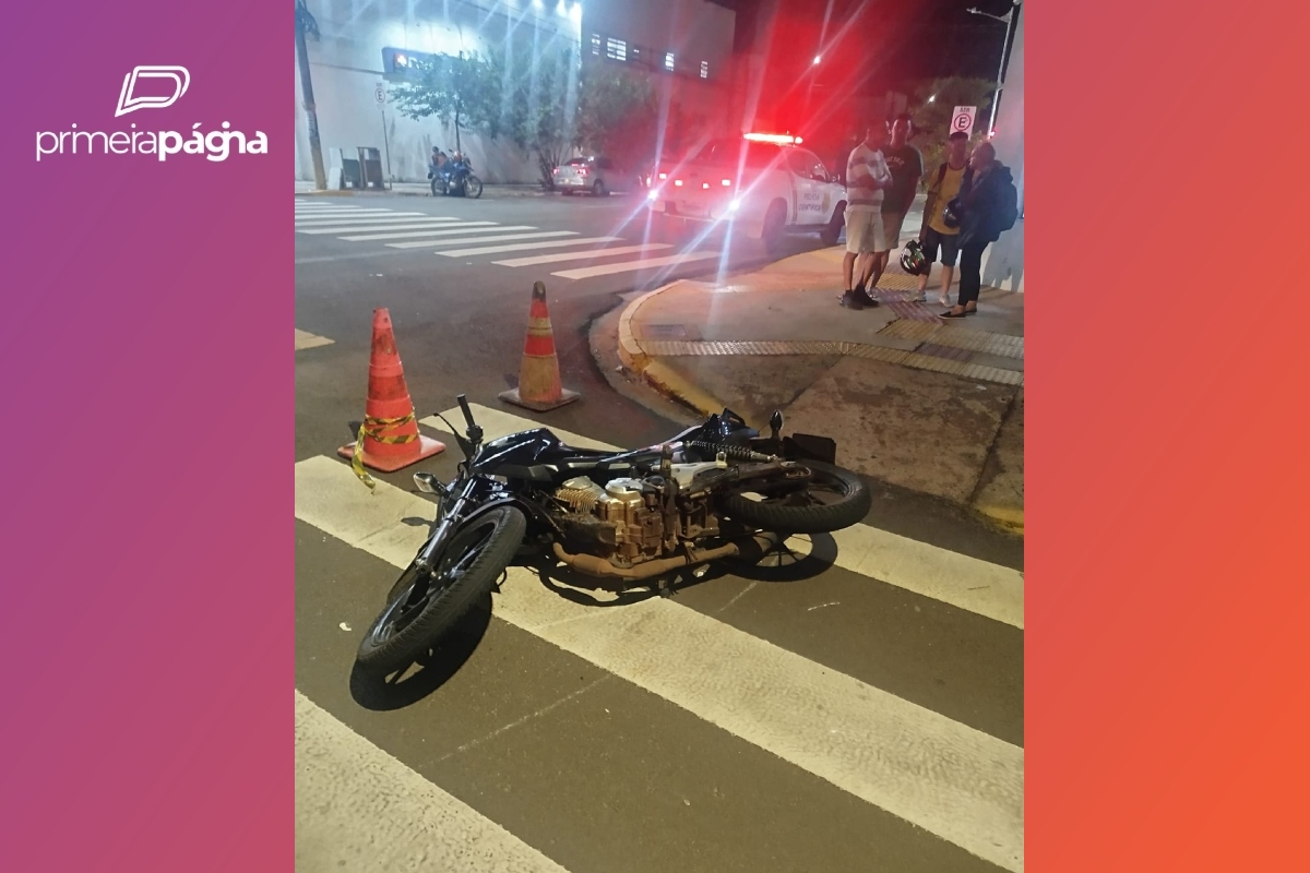 acidente ônibus e moto com adolescente