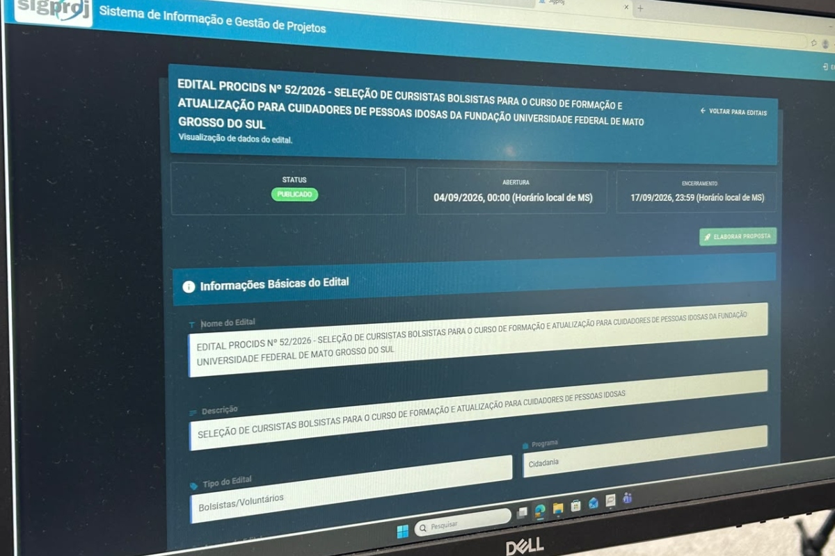 curso cuidador de idosos UFMS
