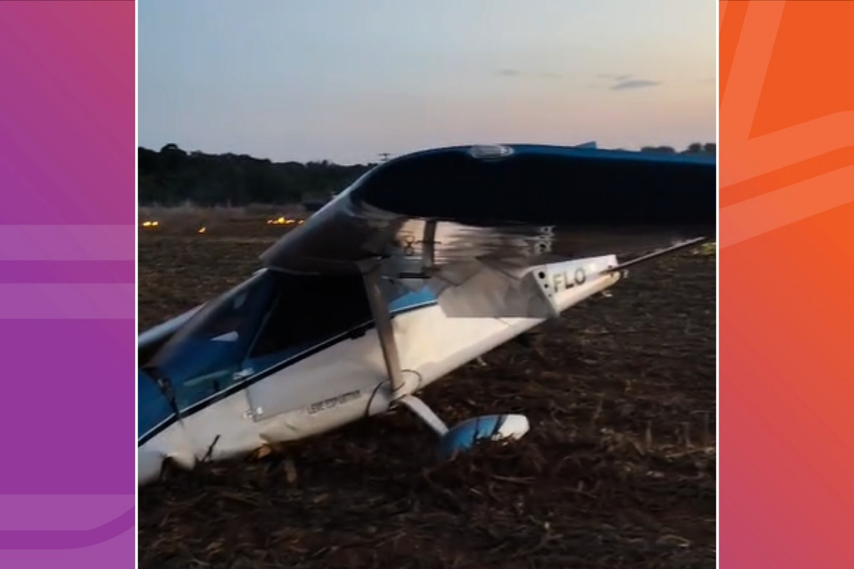 Avião de pequeno porte que caiu em zona rural de MT possuía registro classificado como normal. - Foto: Reprodução