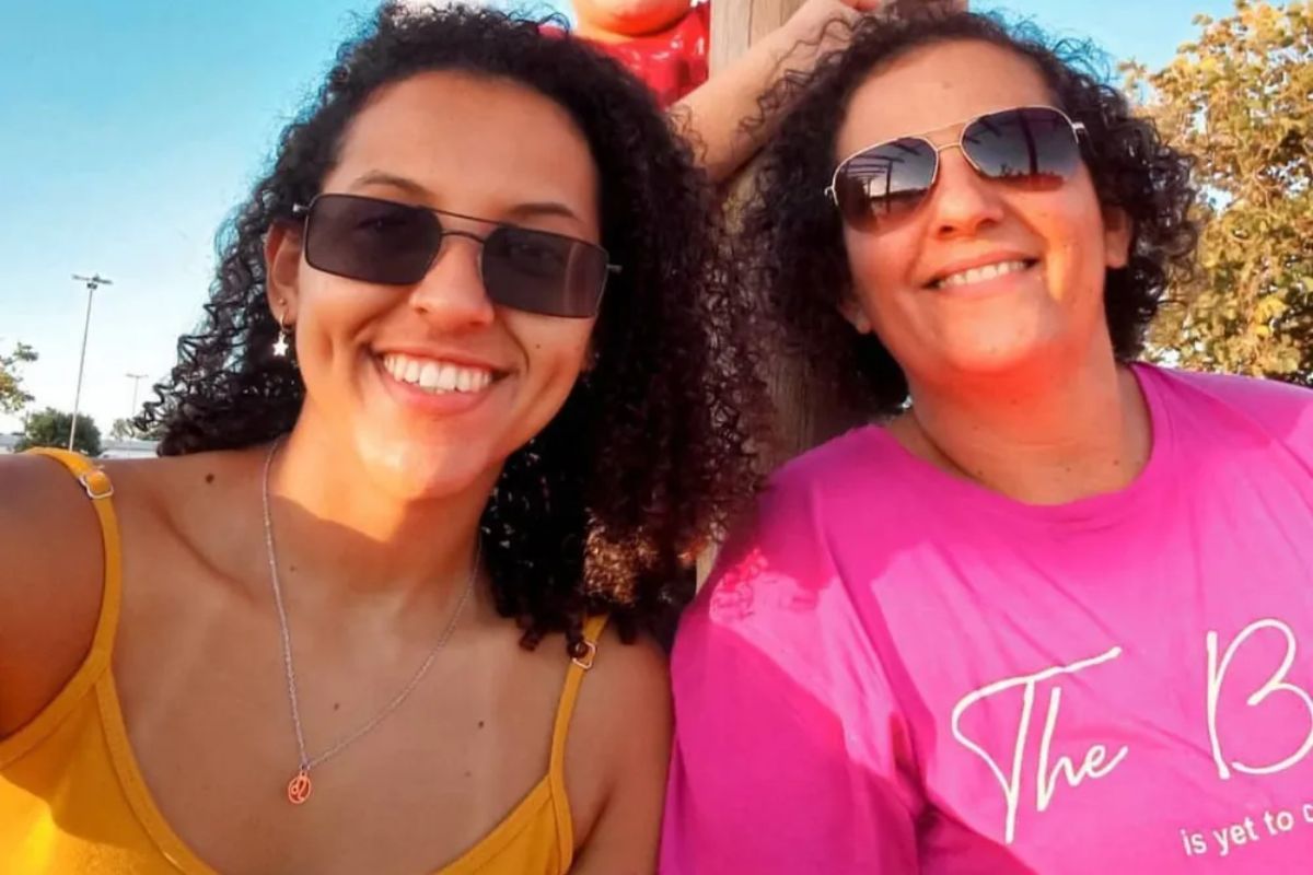 Ana Clara e a mae Adriana
