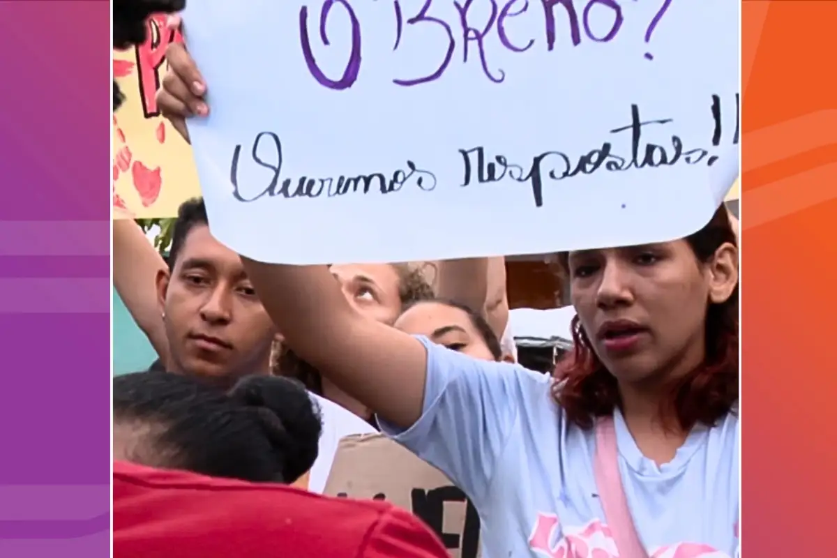 Familiares, amigos e estudantes da UFMT se mobilizaram para cobrar respostas sobre o desaparecimento de Breno. – Foto: Reprodução